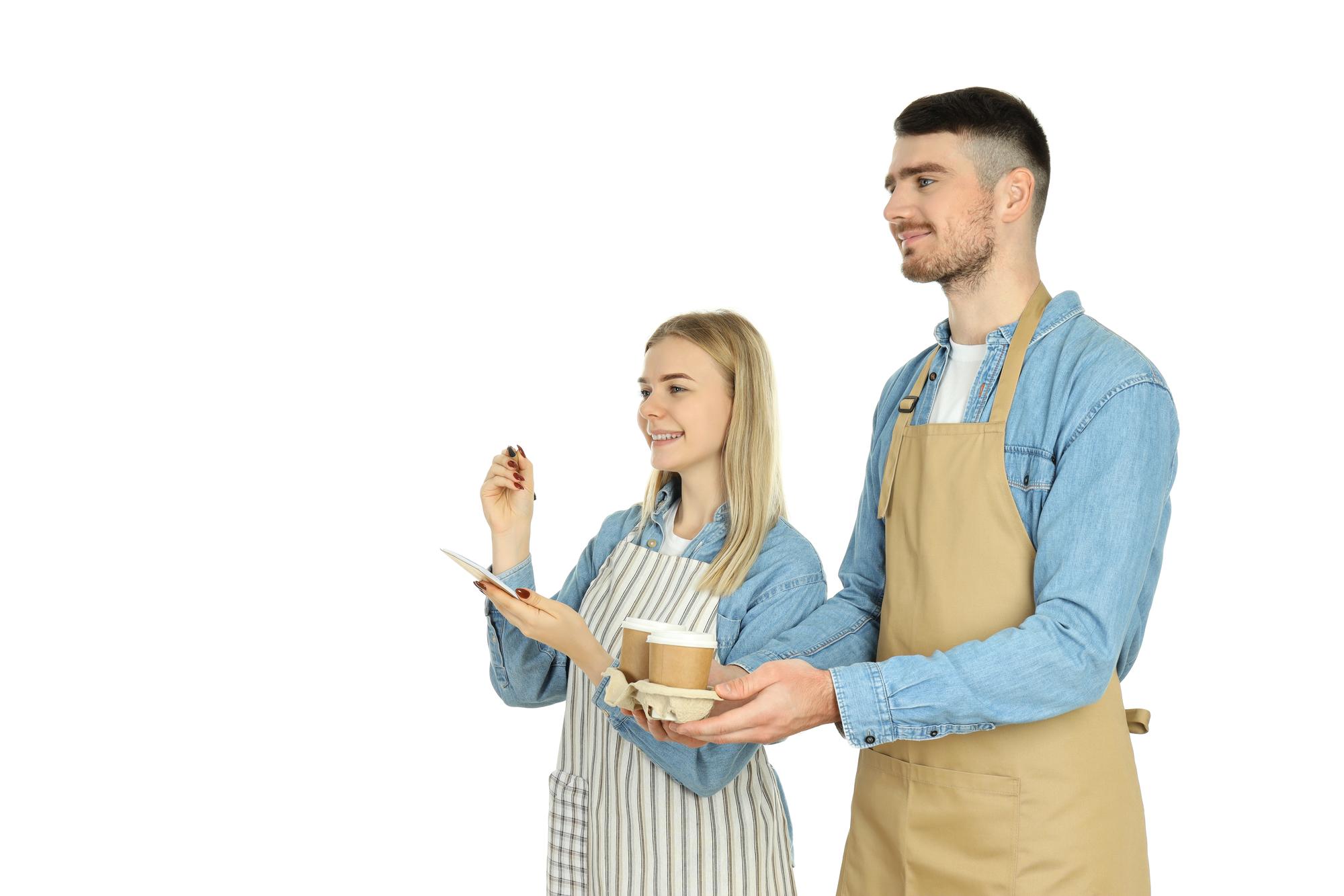 Consultation meeting in a minimalist test kitchen
